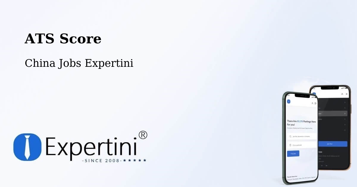 Resume ATS Score & Job Description Match Tool – Baoding - China Jobs Expertini